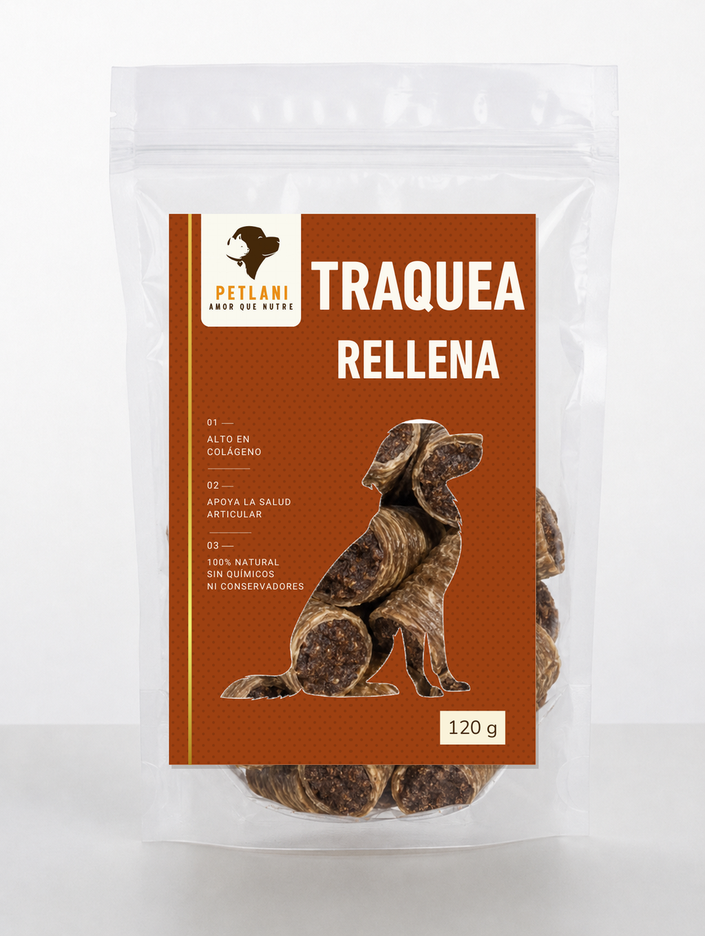 Traquea rellena